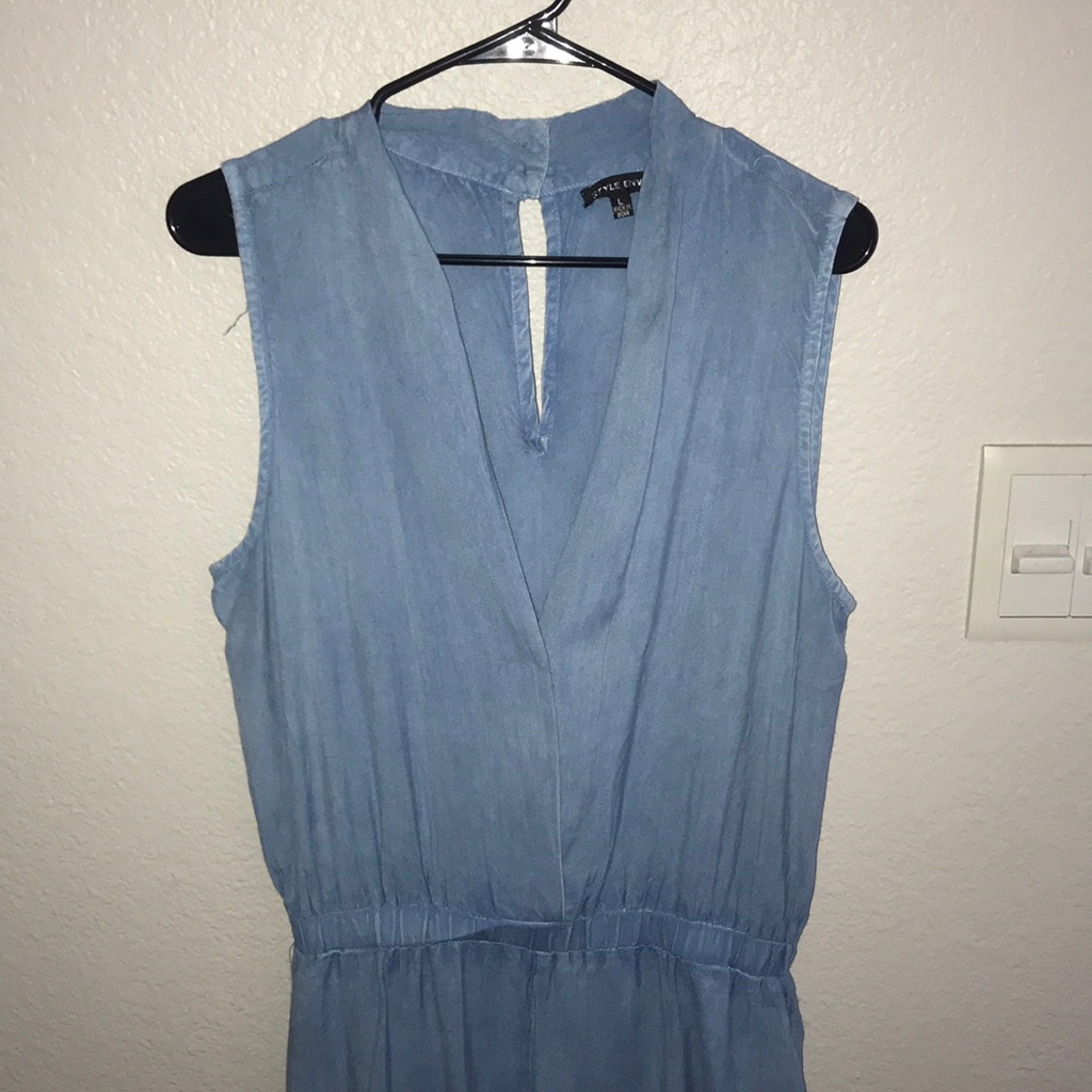 Light Jean Colored Romper